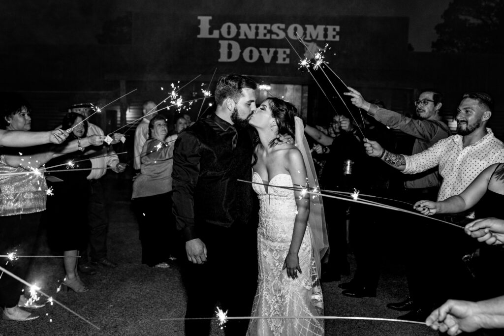 Ring Exchange In The Chapel at The Lonesome Dove – wedding photo